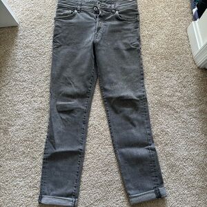 Slim denim mens gray jeans